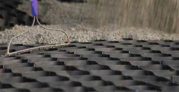 rake gravel geogrid